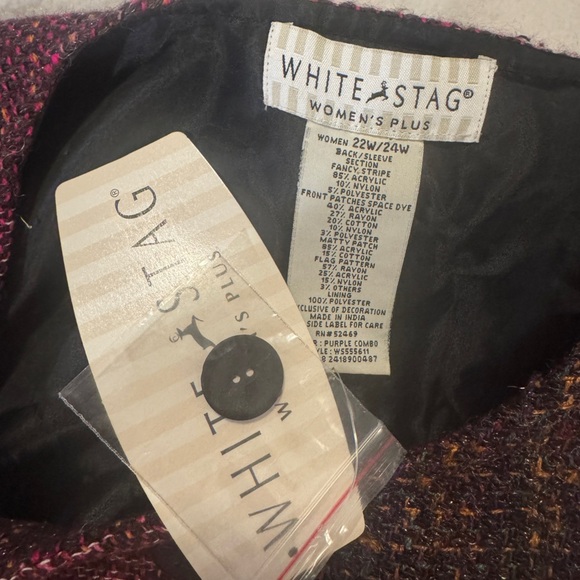 NWT White Sag Colorful Button-Up Jacket - Picture 3 of 5